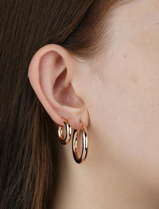 Crimson Embrace Hoops